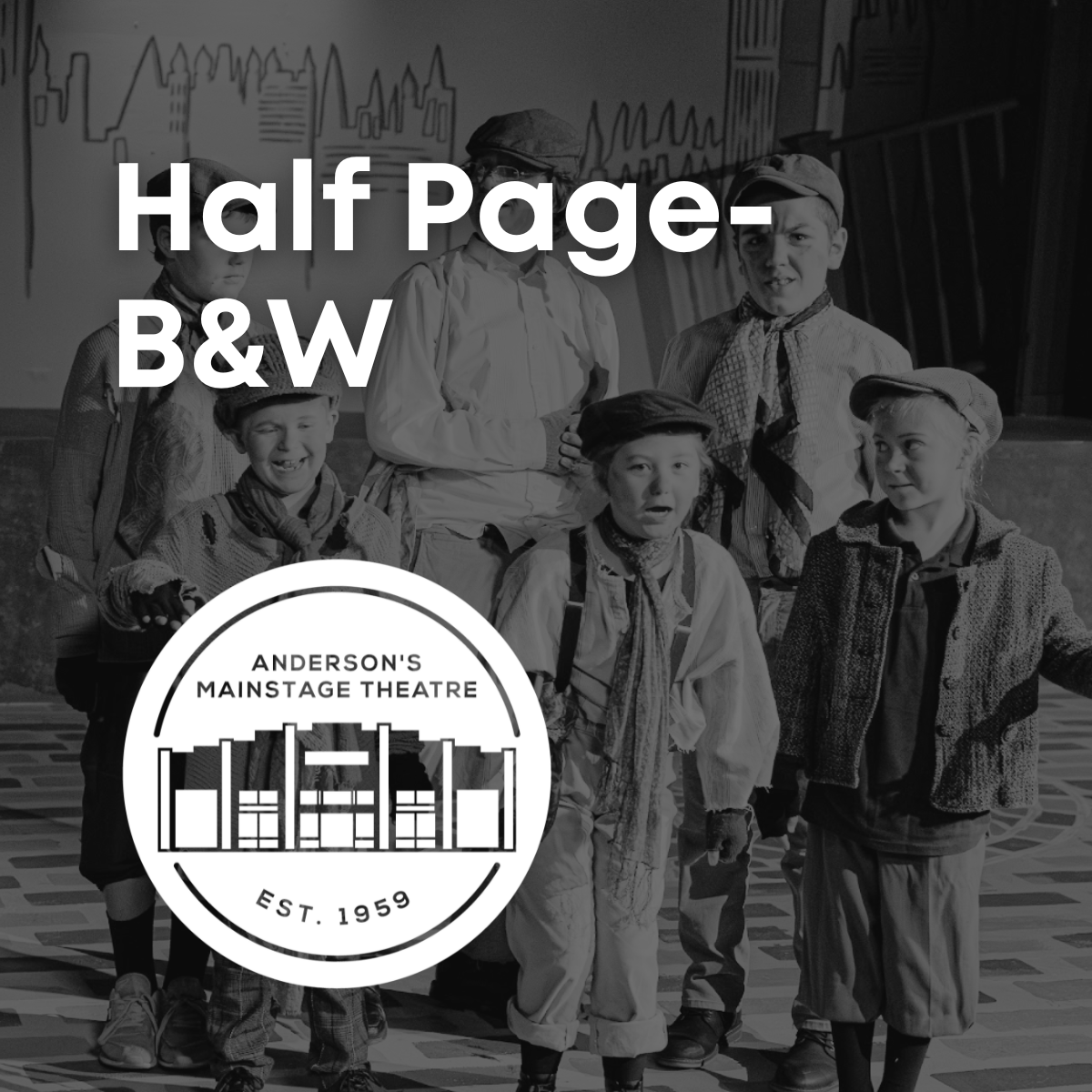 Footloose Half Page B&W