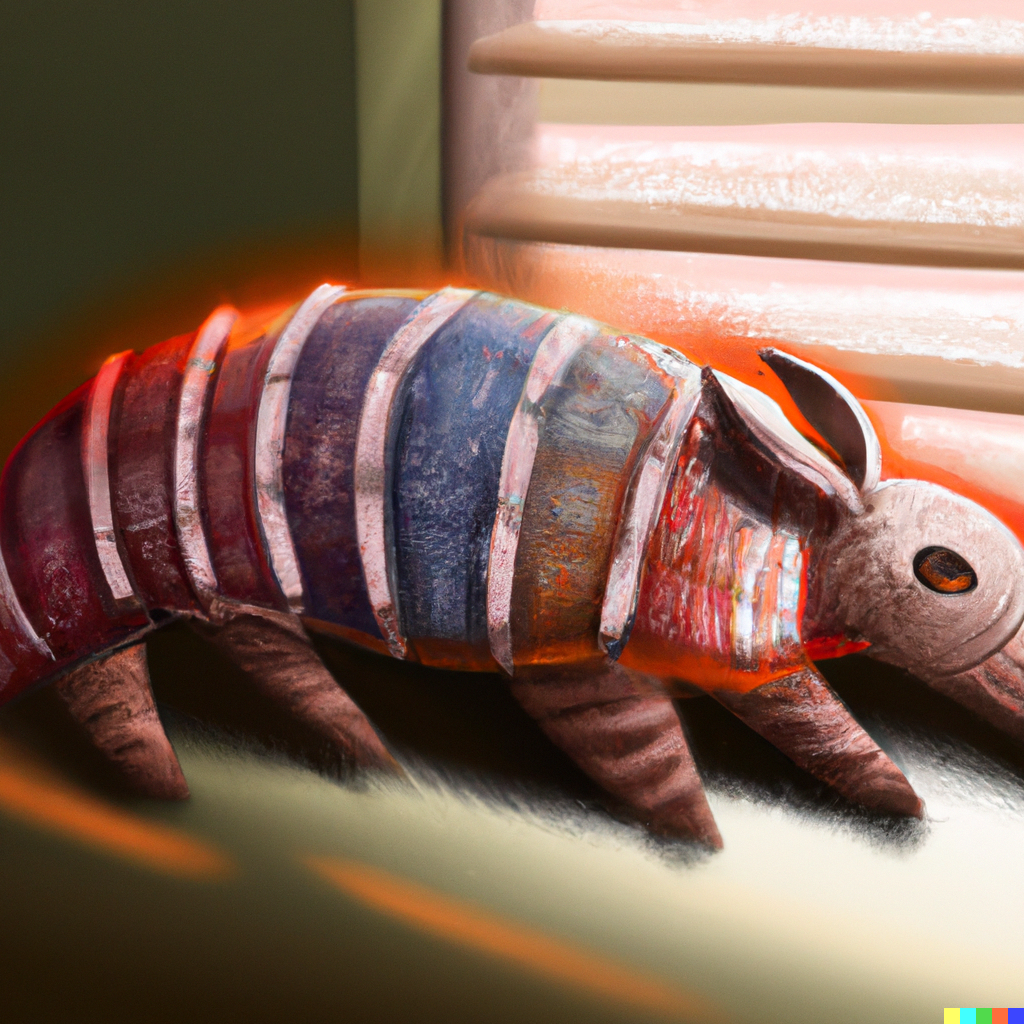 DALL·E 2022-08-01 15.48.12 - A colorful alibrije armadillo laying in a sunbeam on a windowsill, digital art..png