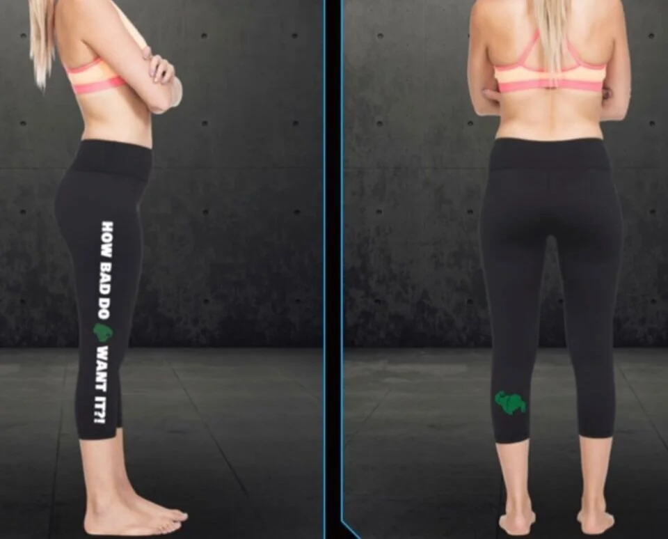 "How Bad Do You Want It" Compression Tights, 3/4 Length