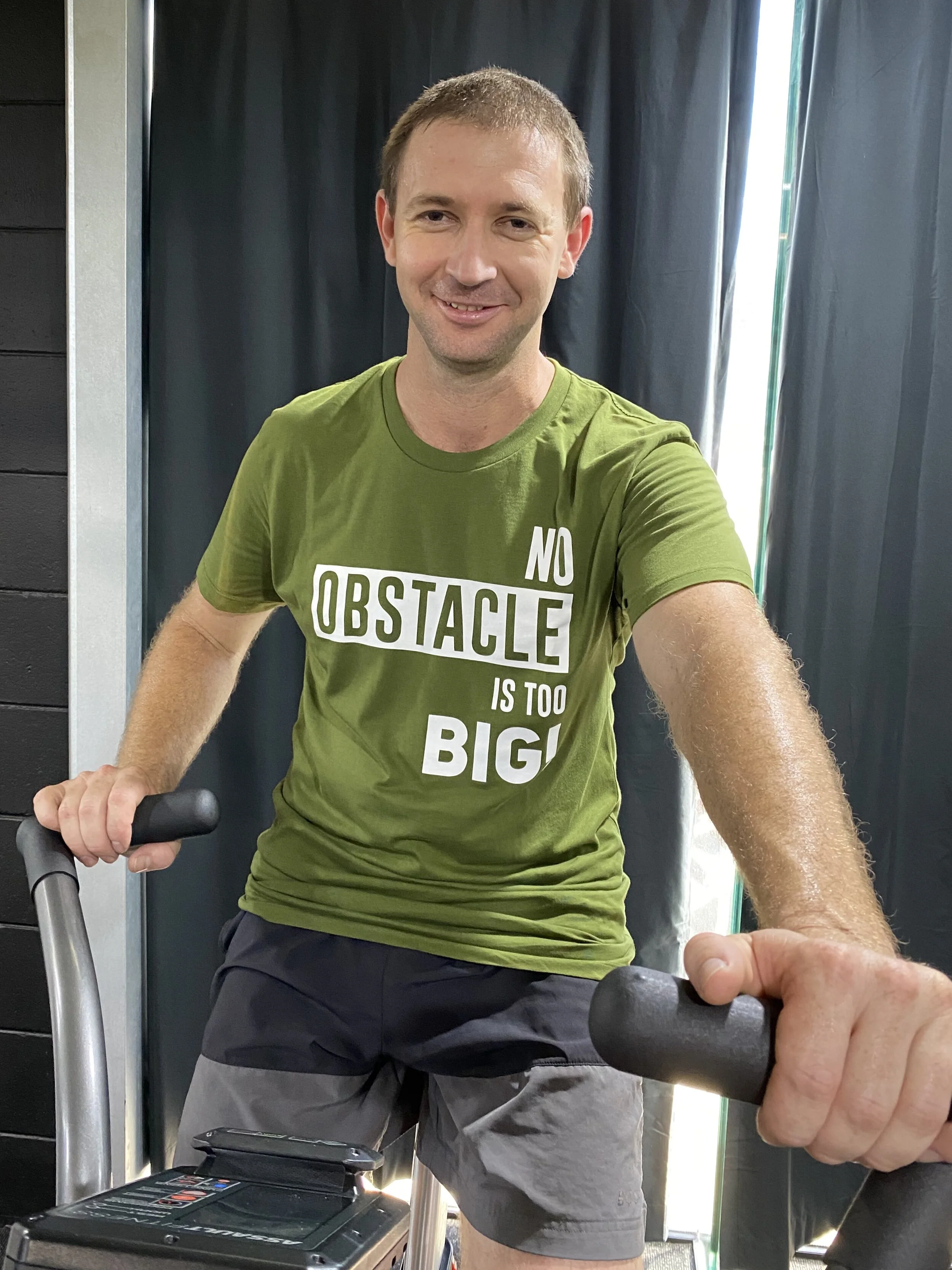 "No Obstacle is Too Big" Cotton T-shirt