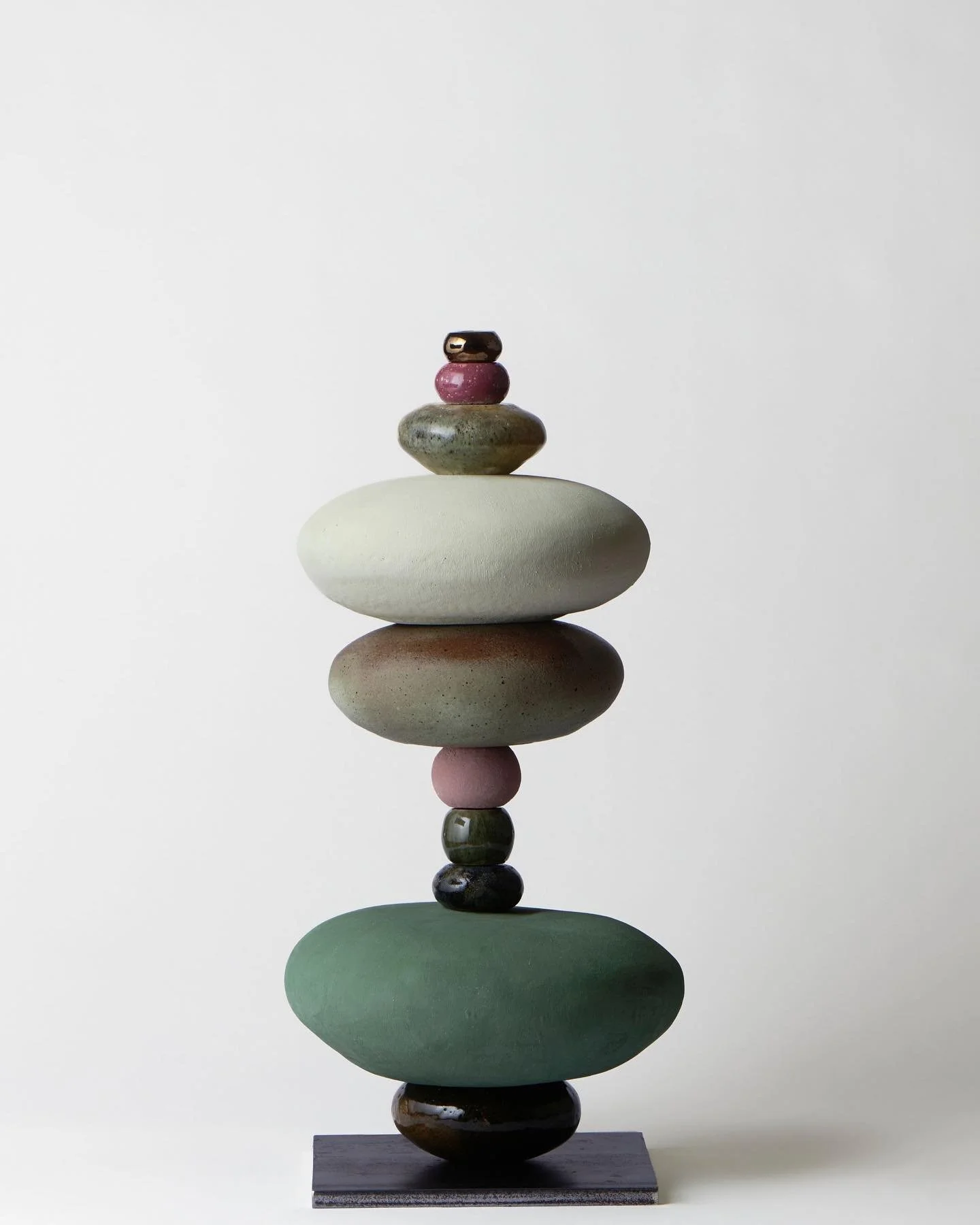 A work from my self imposed residency. I loved it so much, I want to do it again 💚

From the series, A Fine Balance

Vessel Stack (Verdant / Harit) 2025
Ceramic, glaze, steel
825 x 360 x 360cm

📷 @fotokroh 

Documentation of this work was made poss