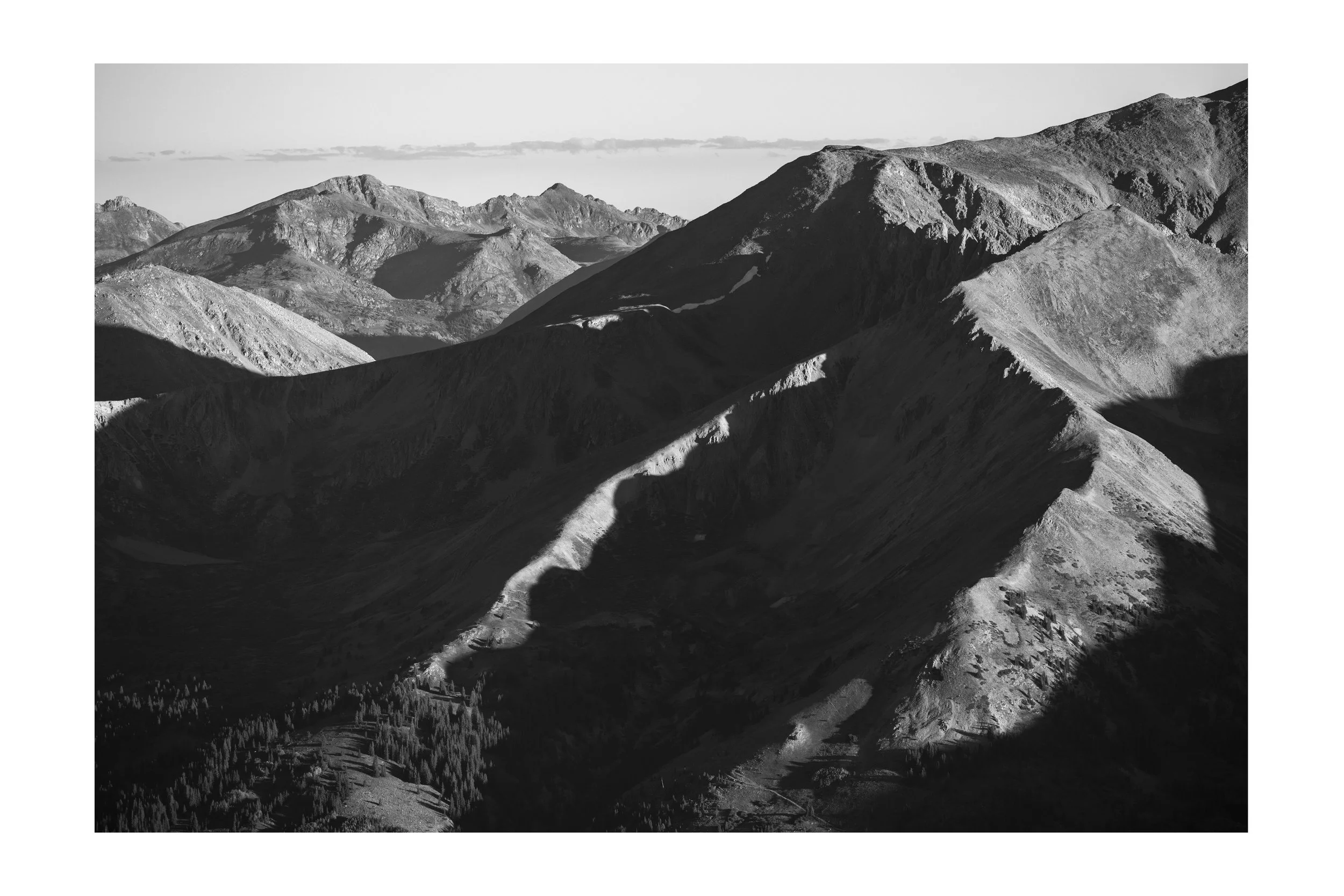 Light Over Lines, Ervin Peak, Sawatch Range, Colorado, 2023
