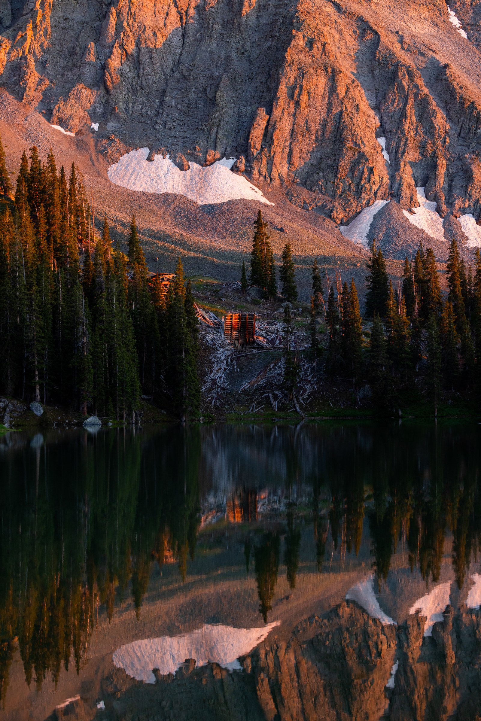Remnants, Alta Lakes, 2024. Fragments remain strewn about from a mining site at the high elevation of Alta Lakes (11,300'/3,444m). The area has been intentionally undeveloped for the past 50 years to protect National Forest Land.