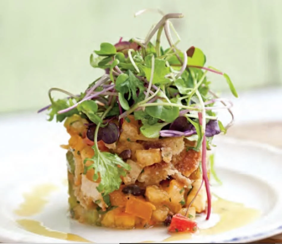 Fish Tartare with Microgreens 