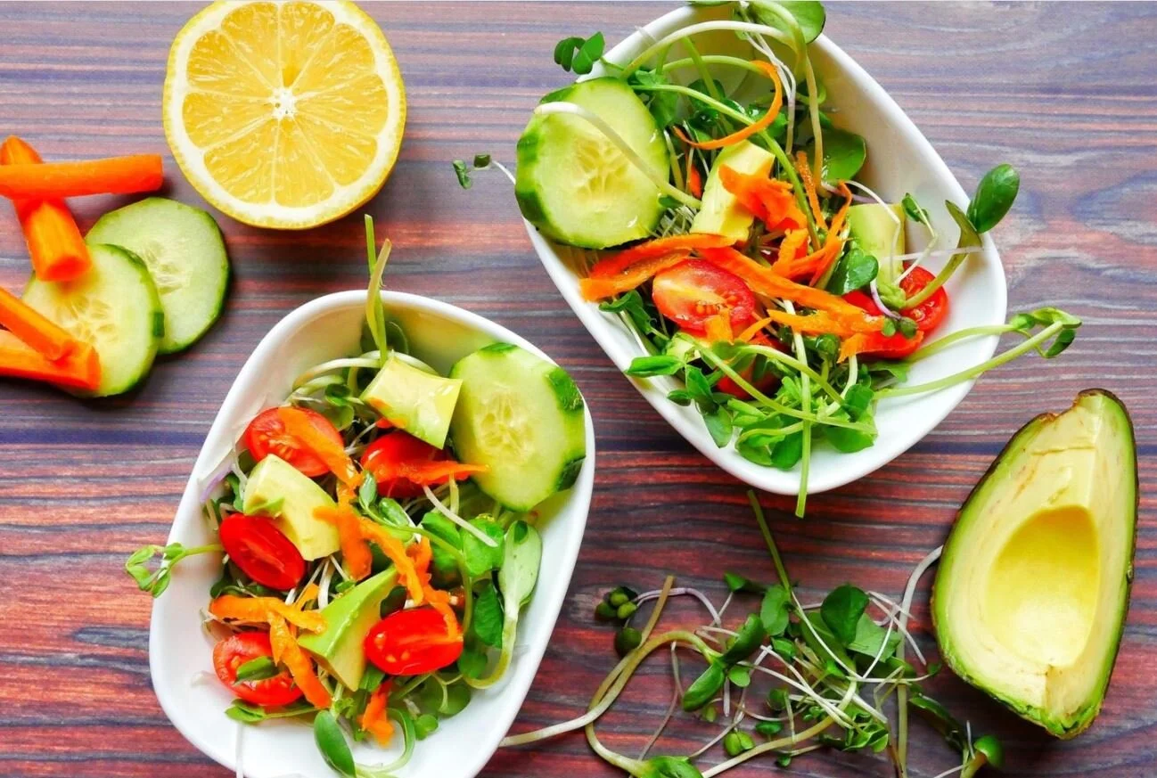 Summer Salad with Arugula Microgreens