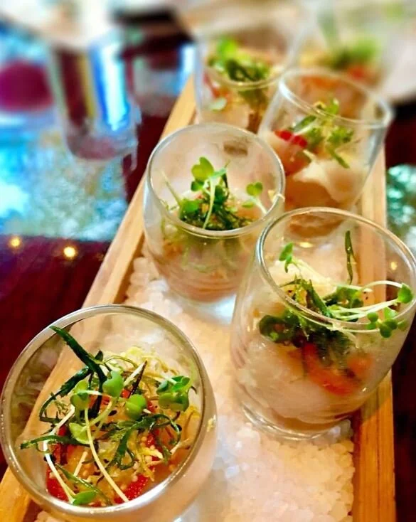 Appetizers with Microgreens