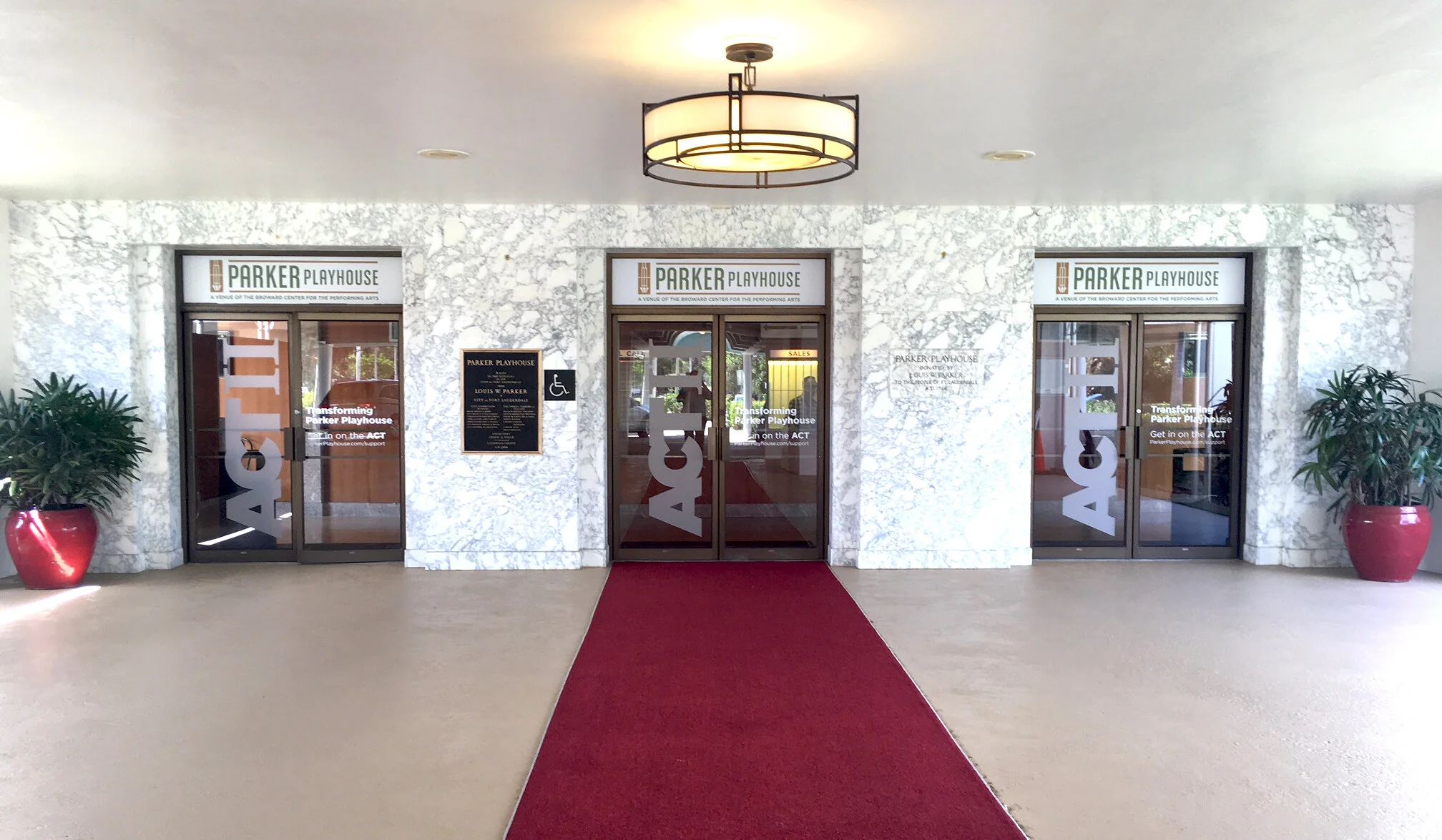  Entrance to the Parker during campaign 