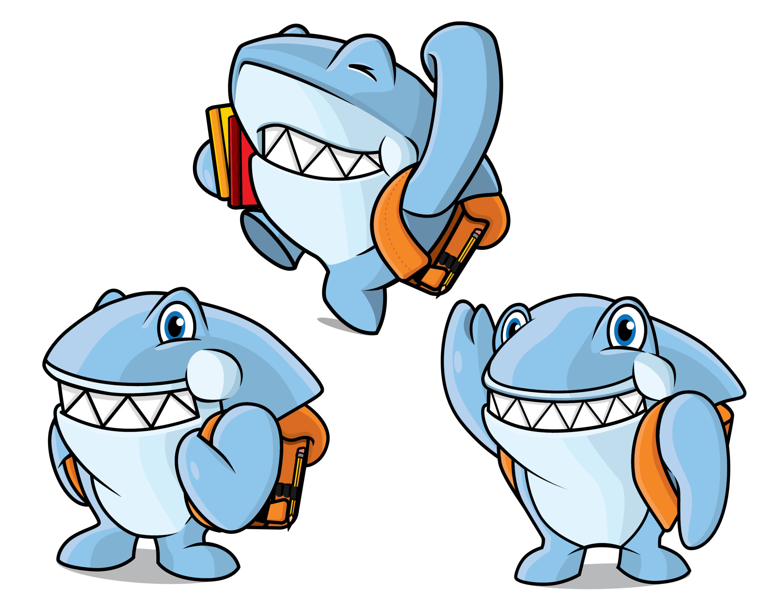 Sharkey - Kid Friendly Library Mascot