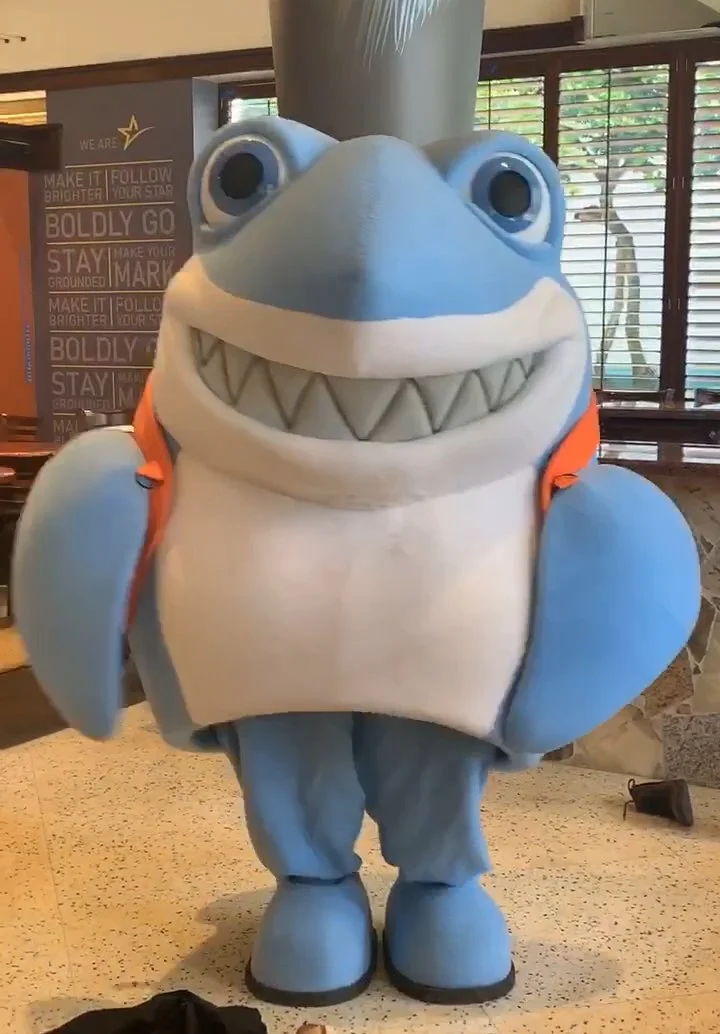 Sharkey - Kid Friendly Library Mascot