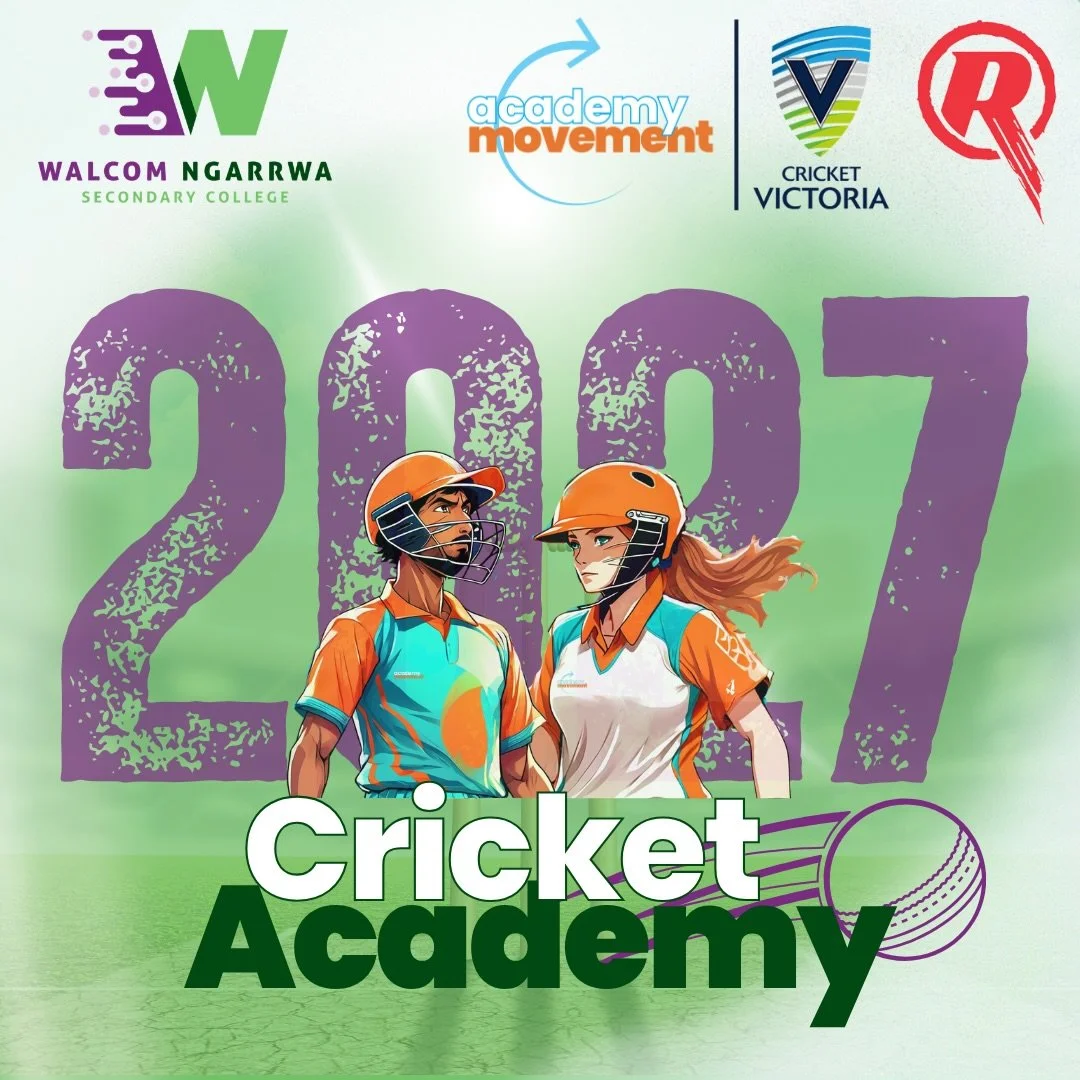 Big news for Melbourne&rsquo;s west.
Walcom Ngarrwa Secondary College is joining the Academy Movement family with both Basketball and Cricket Academies, in partnership with @basketball_vic @cricketvictoria and the @renegadesbbl.

Launching in 2027 wi
