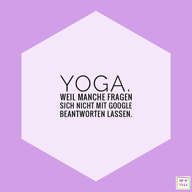 #zitatdestages 👌😁 Und deswegen hier unsere Stunden f&uuml;r die restliche Woche f&uuml;r euch:
💜 MORGEN, Mittwoch, 6:30-7:30 Uhr, Super Early Bird Yoga bei @biphitmunich
💜 Donnerstag, 17:15-18:15 Uhr, Pop Up Yoga am K&ouml;nigsplatz
💜 Freitag, 7