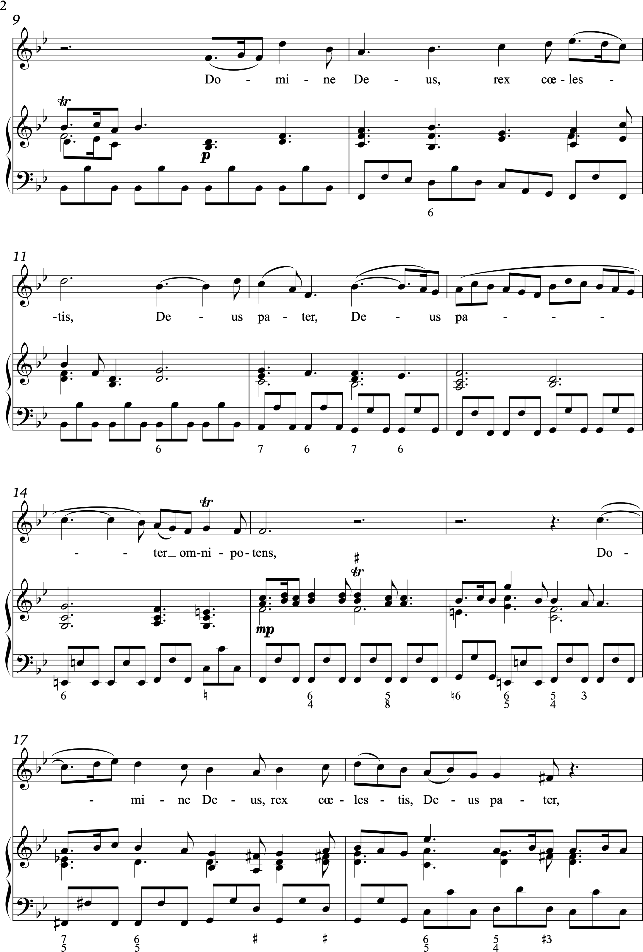 Vivaldi, Antonio: Domine Deus from Gloria, RV 589 - B-flat major
