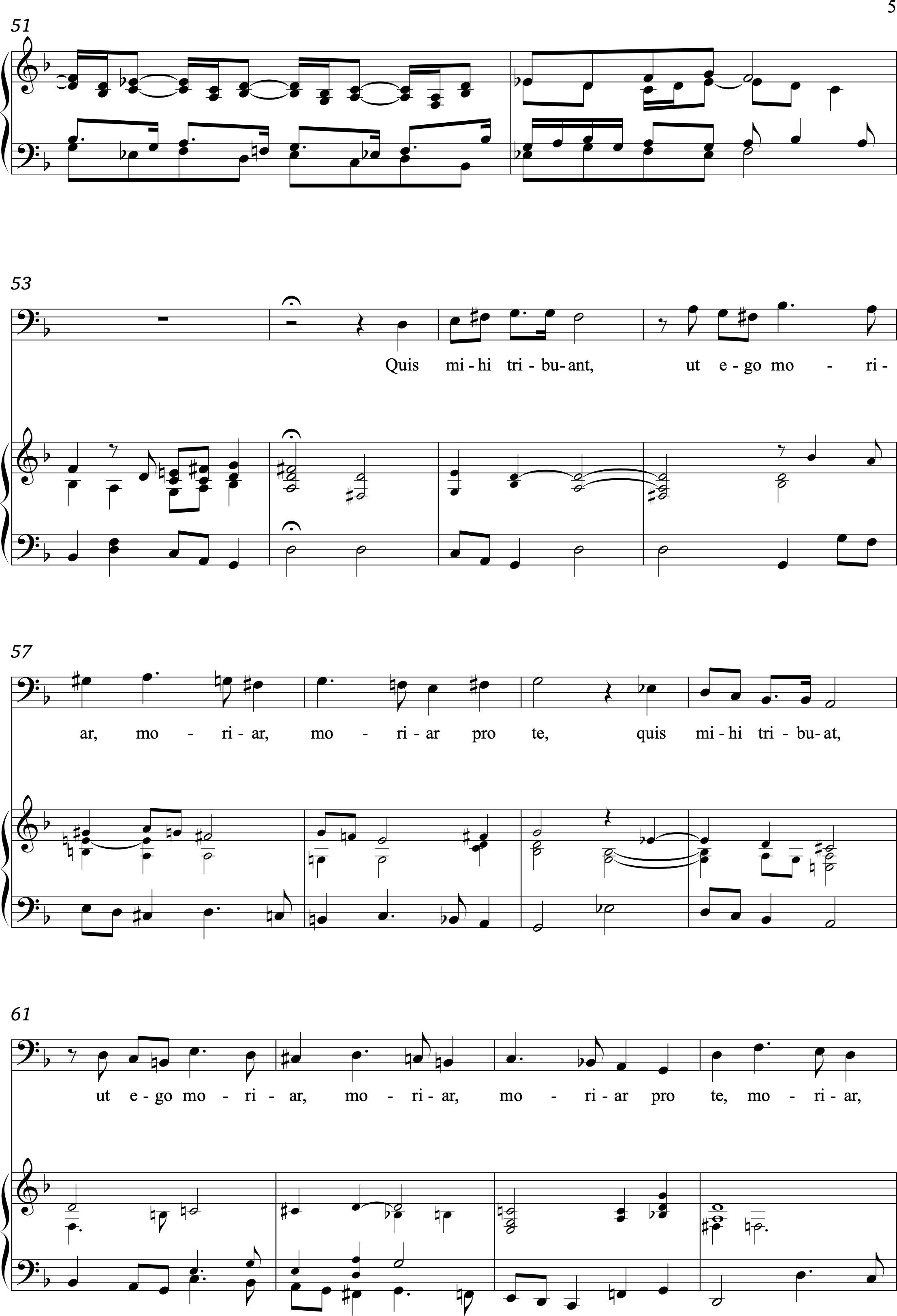 Schütz, Heinrich: Fili mi Absalon, piano realisation
