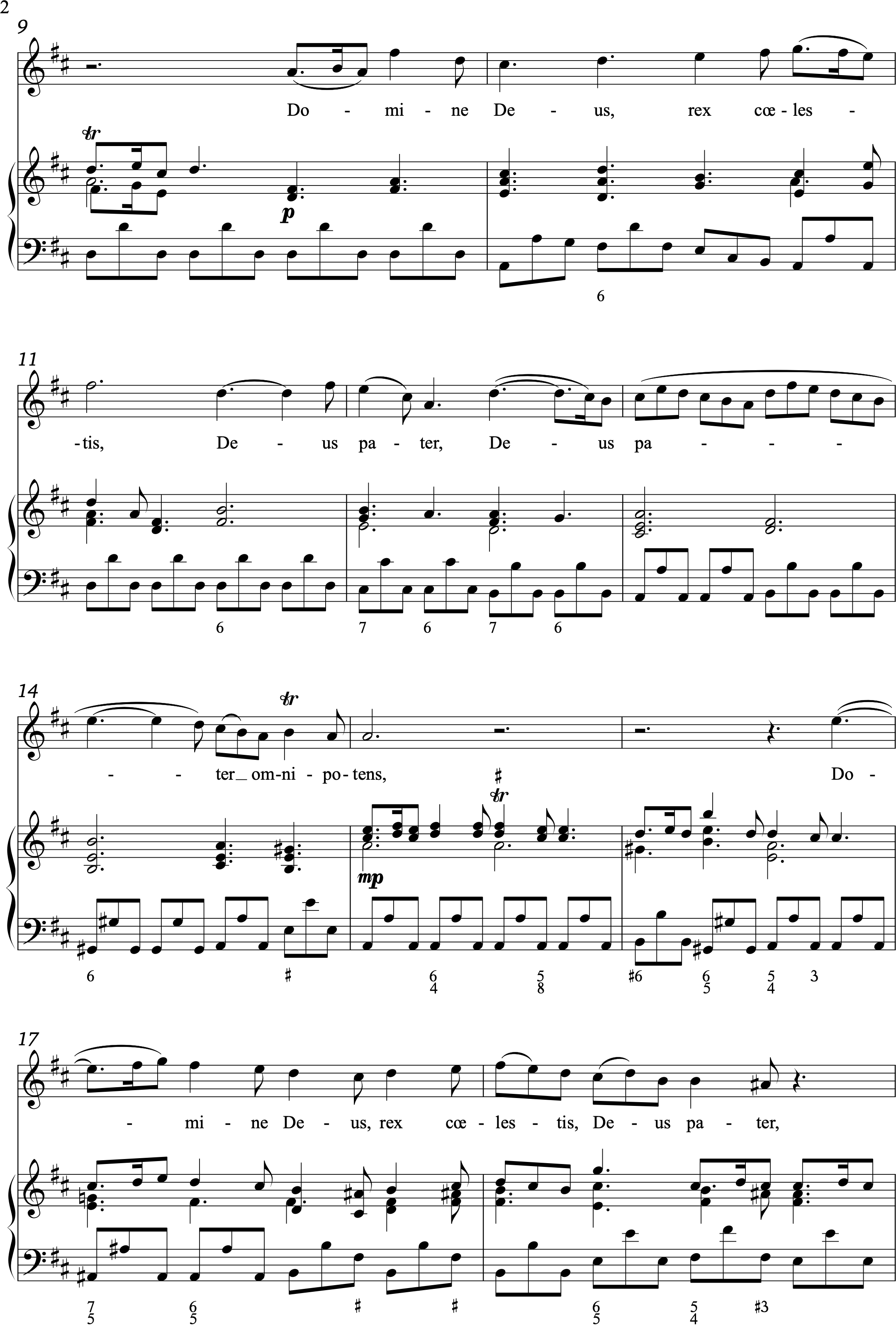 Vivaldi, Antonio: Domine deus from Gloria, RV 589 - D major