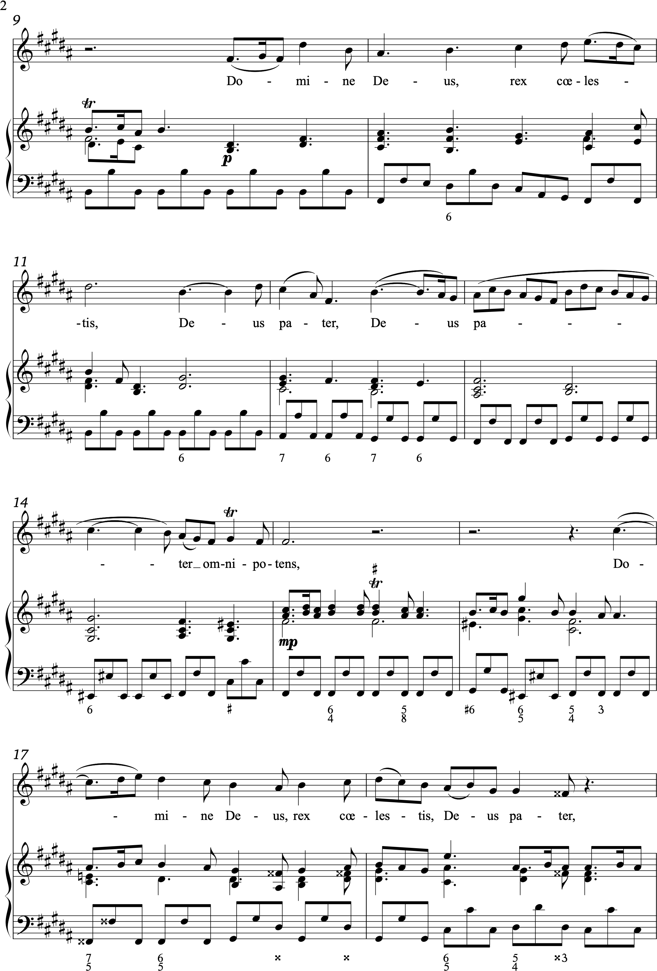 Vivaldi, Antonio: Domine deus from Gloria RV 589 - baroque pitch