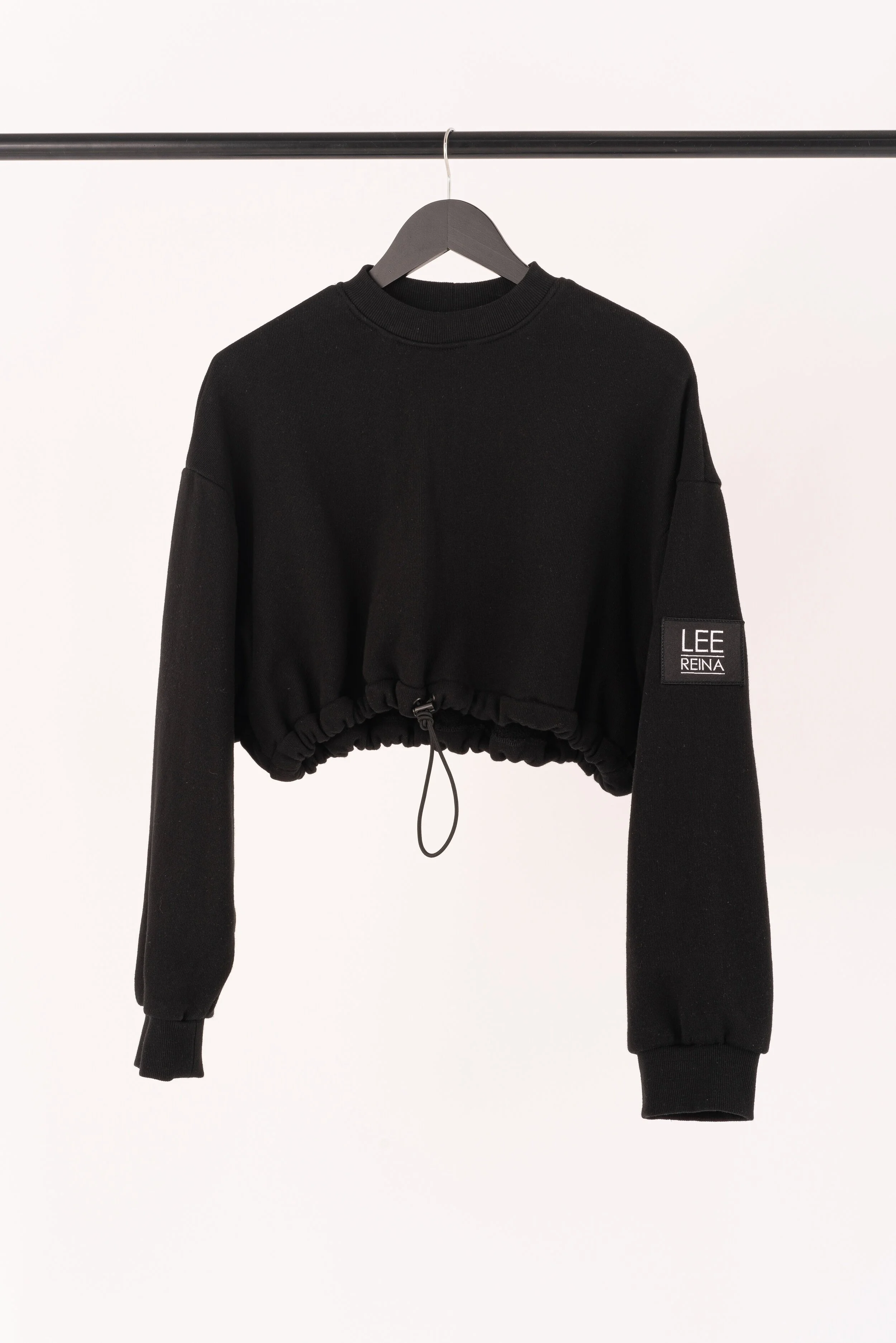 LOGO CROP SWEATER