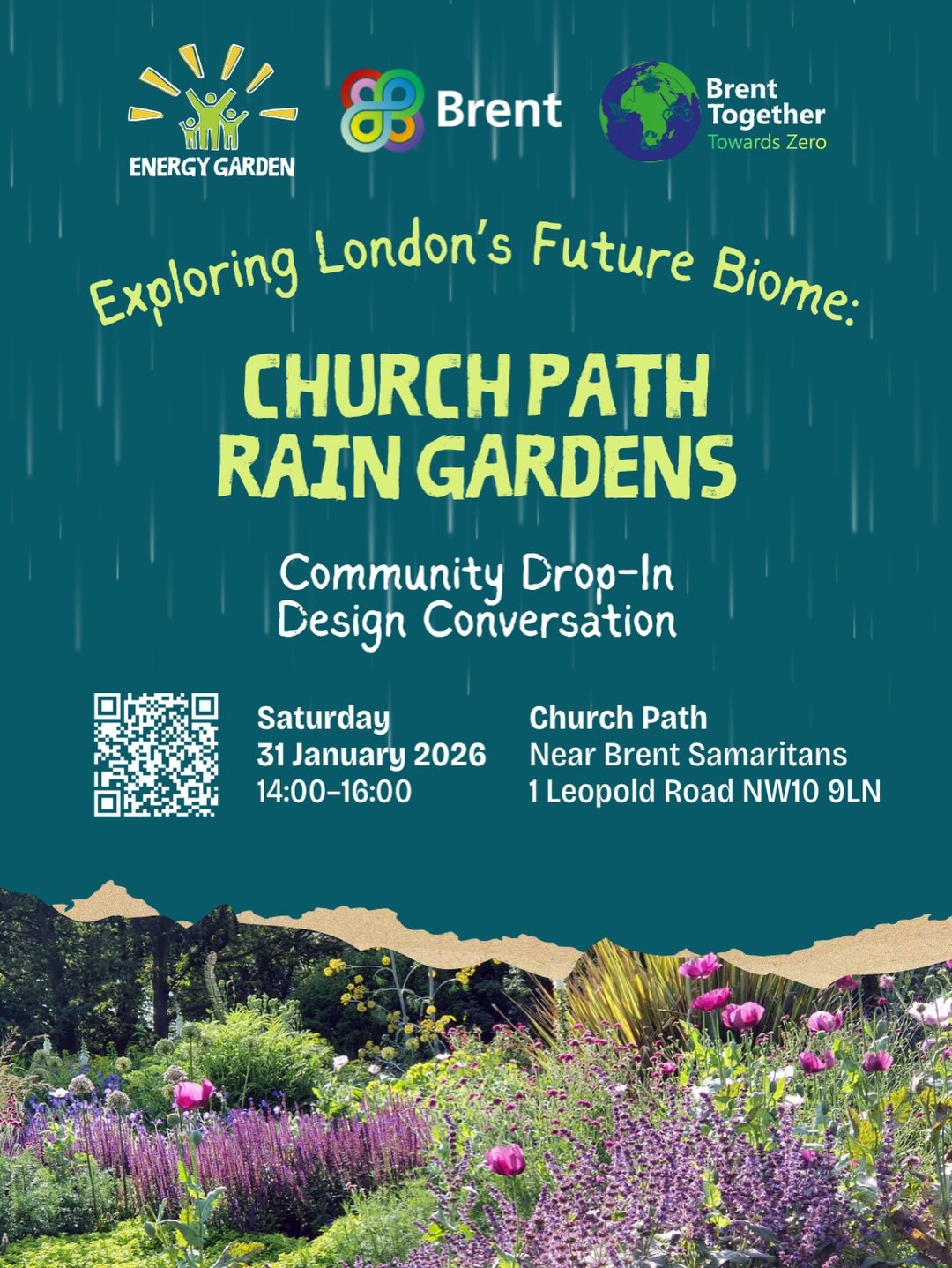 Energy Garden and @brentcouncil are working with residents to explore planting designs for over 20 rain gardens along Church Path 🌱🌧️

Inspired by Church End and Roundwood&rsquo;s globally representative community, the proposal aims to create a mos