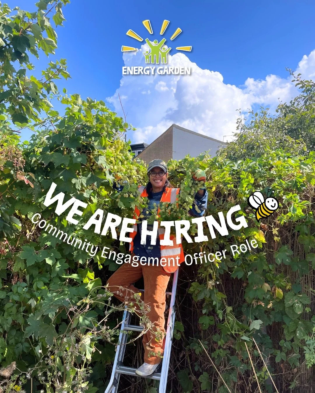 We are recruiting a part-time Community Engagement Officer to join our team! ✨

🐝🌳🌸 This is an exciting opportunity to work with local communities who are building vibrant Energy Gardens across London and taking action on climate change. We are lo