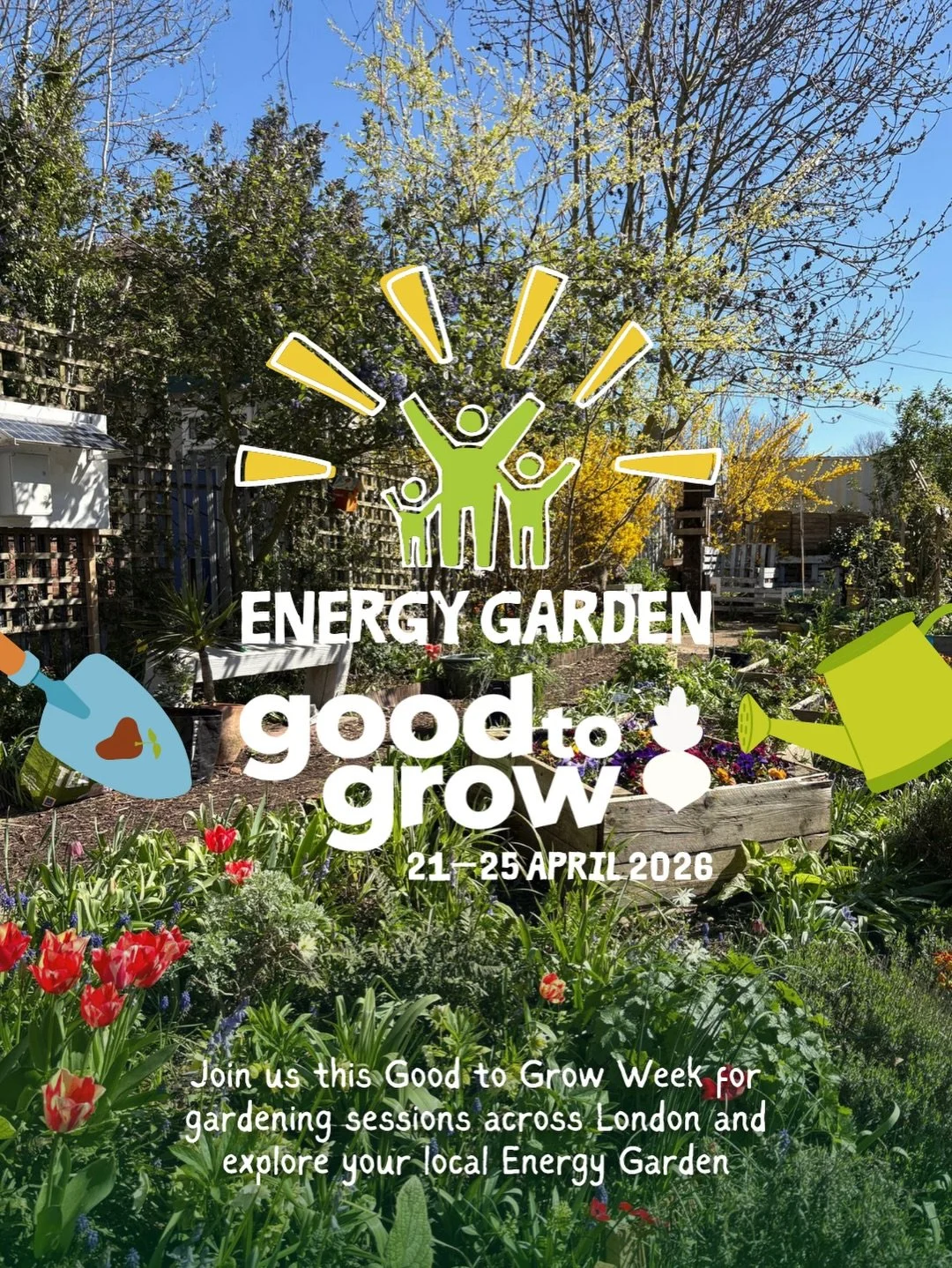 Spring has sprung at Energy Garden, you know the drill 🌞🌷🌱

Come and join us in the garden this @goodtogrowuk Week where we&rsquo;ll be planting and preparing the soil for the upcoming growing season. Other garden tasks will include weeding, pruni
