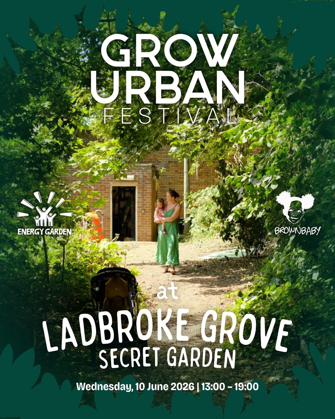 Grow Urban Festival at Ladbroke Grove Secret Garden 🌿🤫

Hidden behind the railway &amp; arches is one of London&rsquo;s unique community growing spaces.

As part of Grow Urban Festival 2026, we&rsquo;re opening the gates and inviting you to help sh