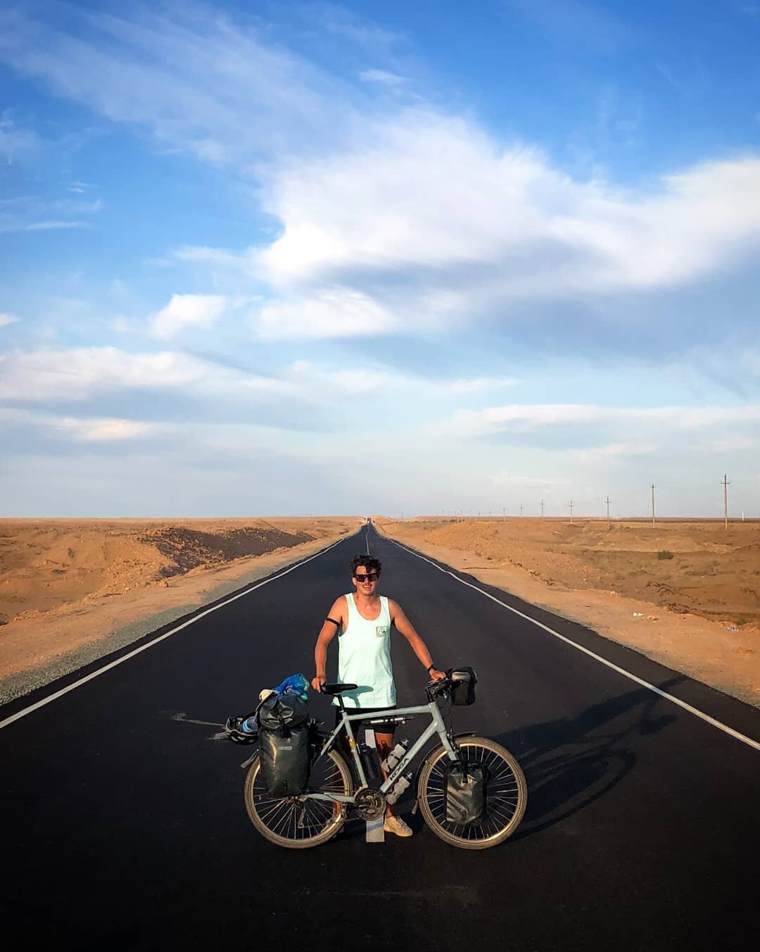 I'm currently crossing the Kyzylkum Desert in Uzbekistan, which is the 15th largest desert in the world!

With temperatures rising above 40 degrees and quite a bit of sand and dust blowing around it is sure to be a pretty epic adventure! That's why w