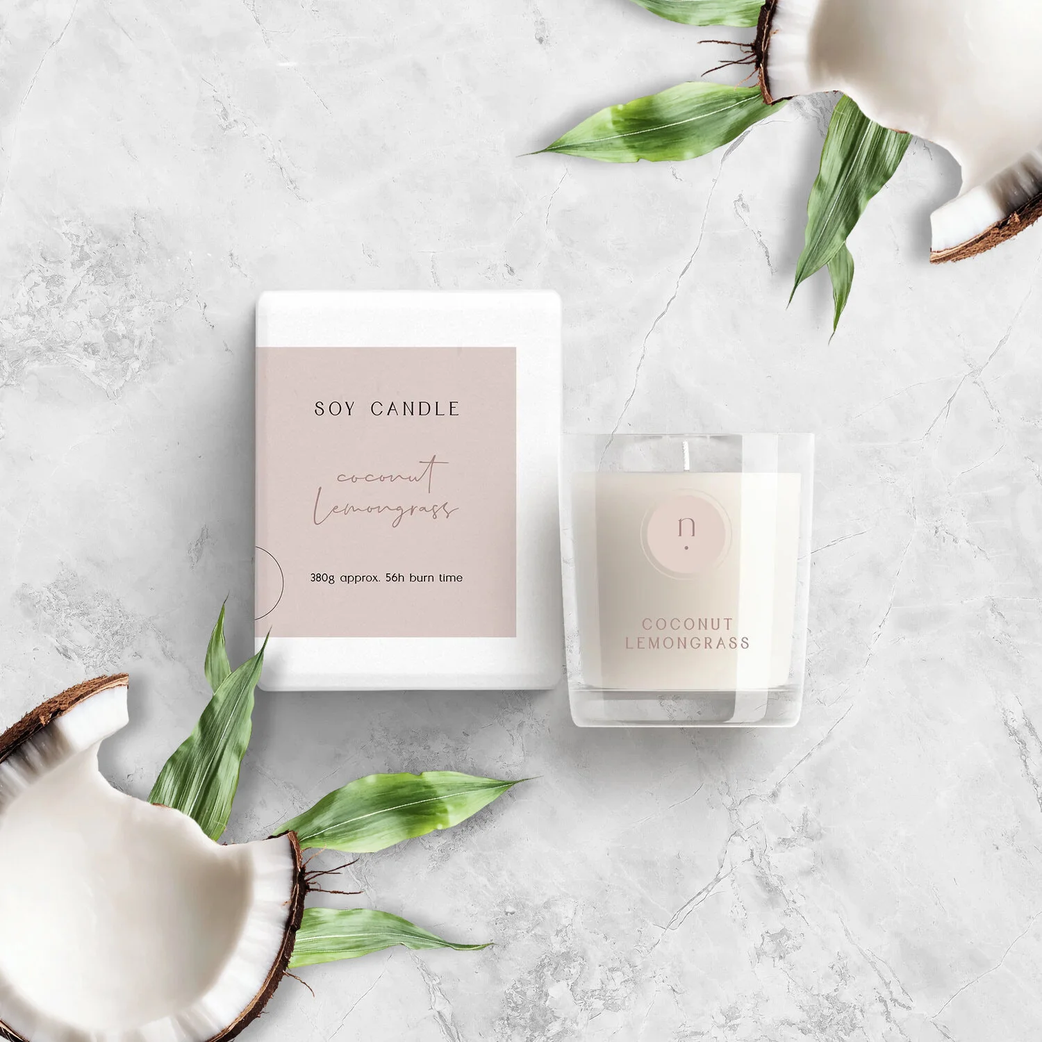 Coconut Lemongrass Soy Candle