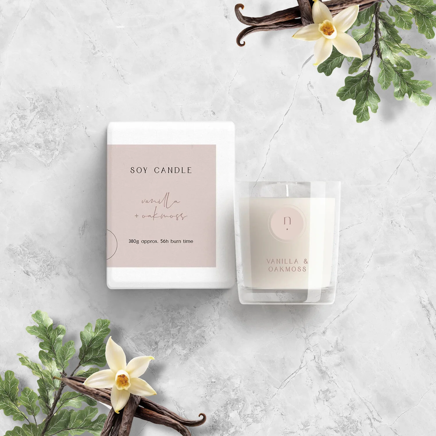 Vanilla + Oakmoss Soy Candle