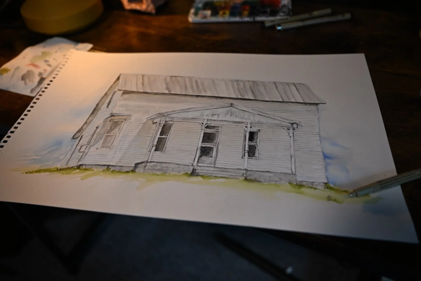 ✑ watercolored memories of a home once full and still remembered with love 

⌂ by wisdom a house is built, and through understanding it is established; through knowledge its rooms are filled with rare and beautiful treasures. proverbs 24:3-4