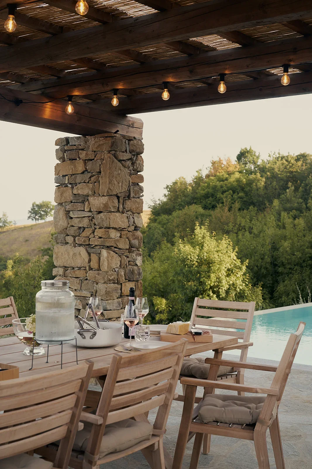 gazebo dinner Villa Asti