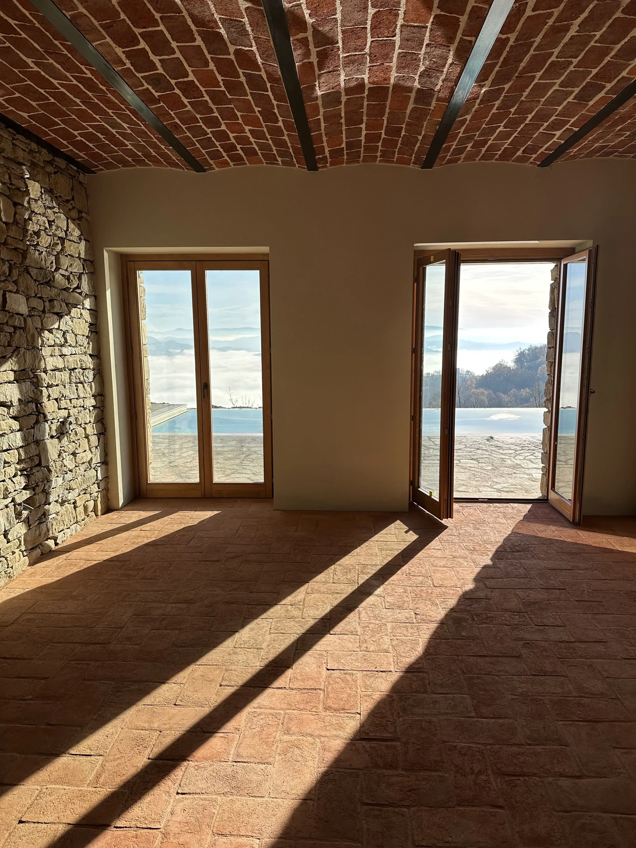 Villa Asti Piemonte Pool view