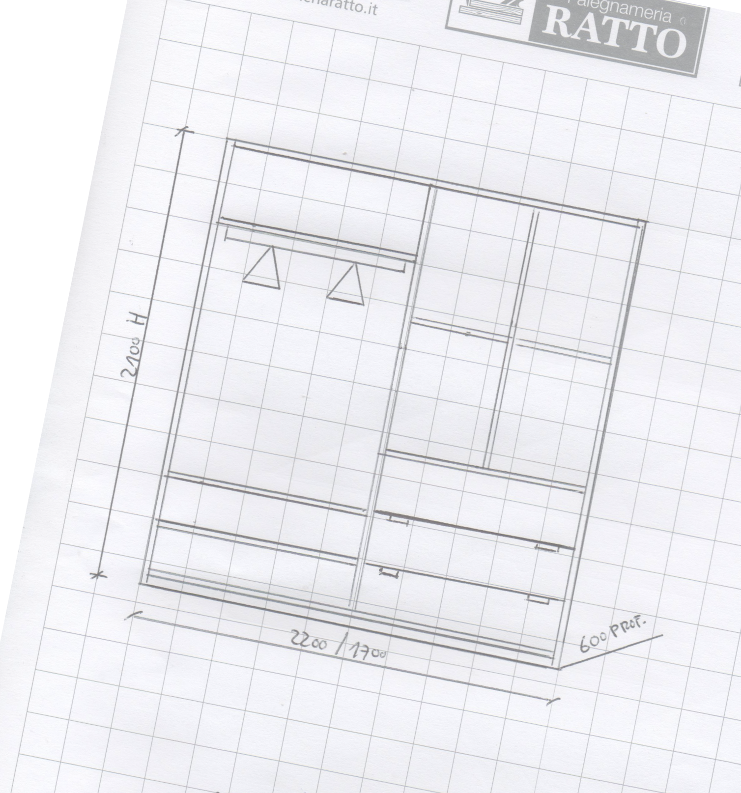 skitse walk-in closet