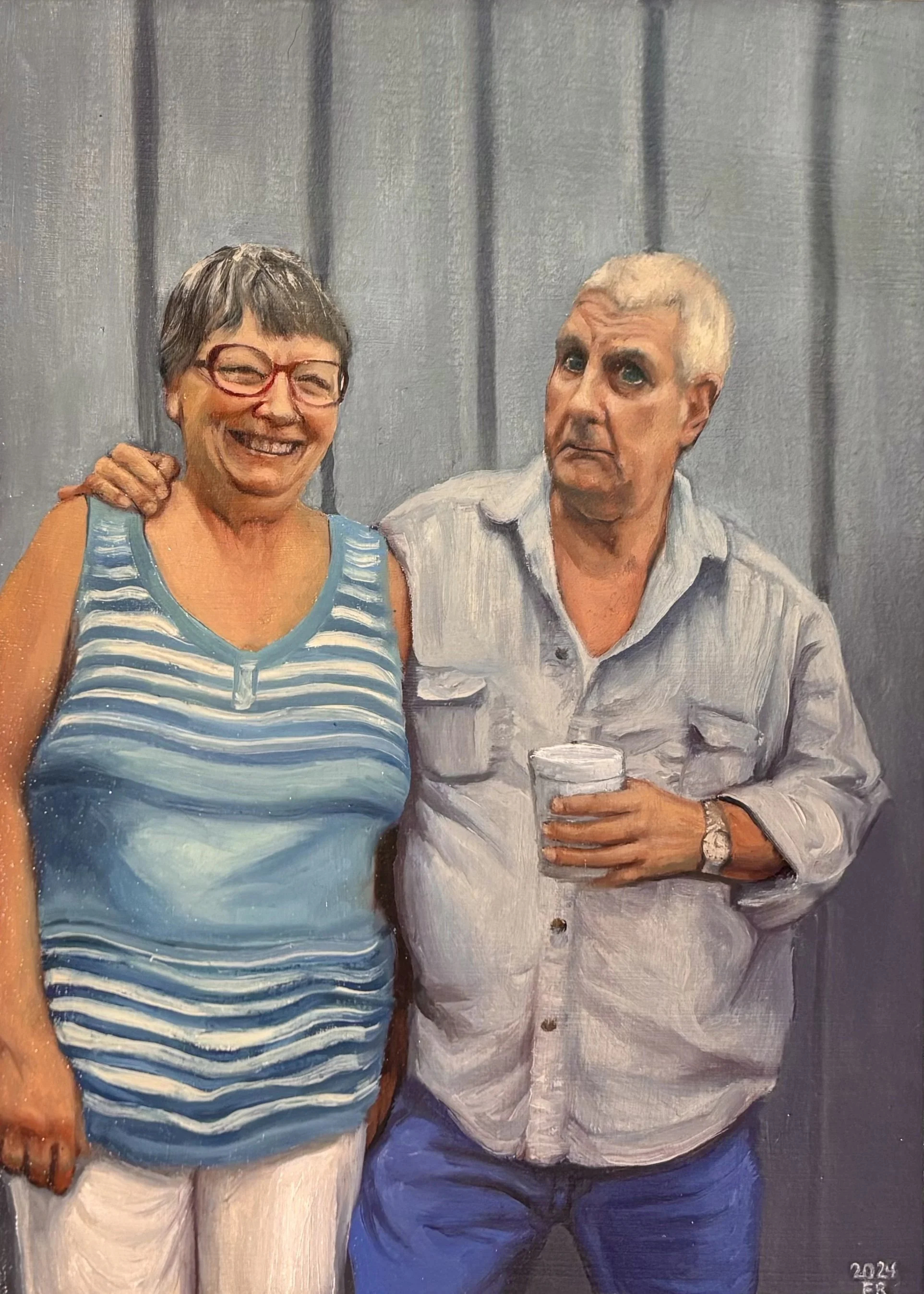 Grandma Shirley & Roy, 2024, oil on paper, 11x14"
Emily Roth Arts, LLC. 