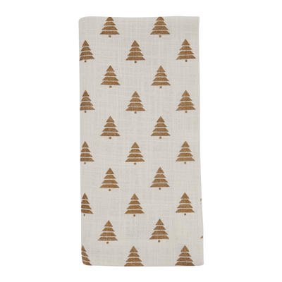 Christmas Tree Napkin Gold, Set of 4