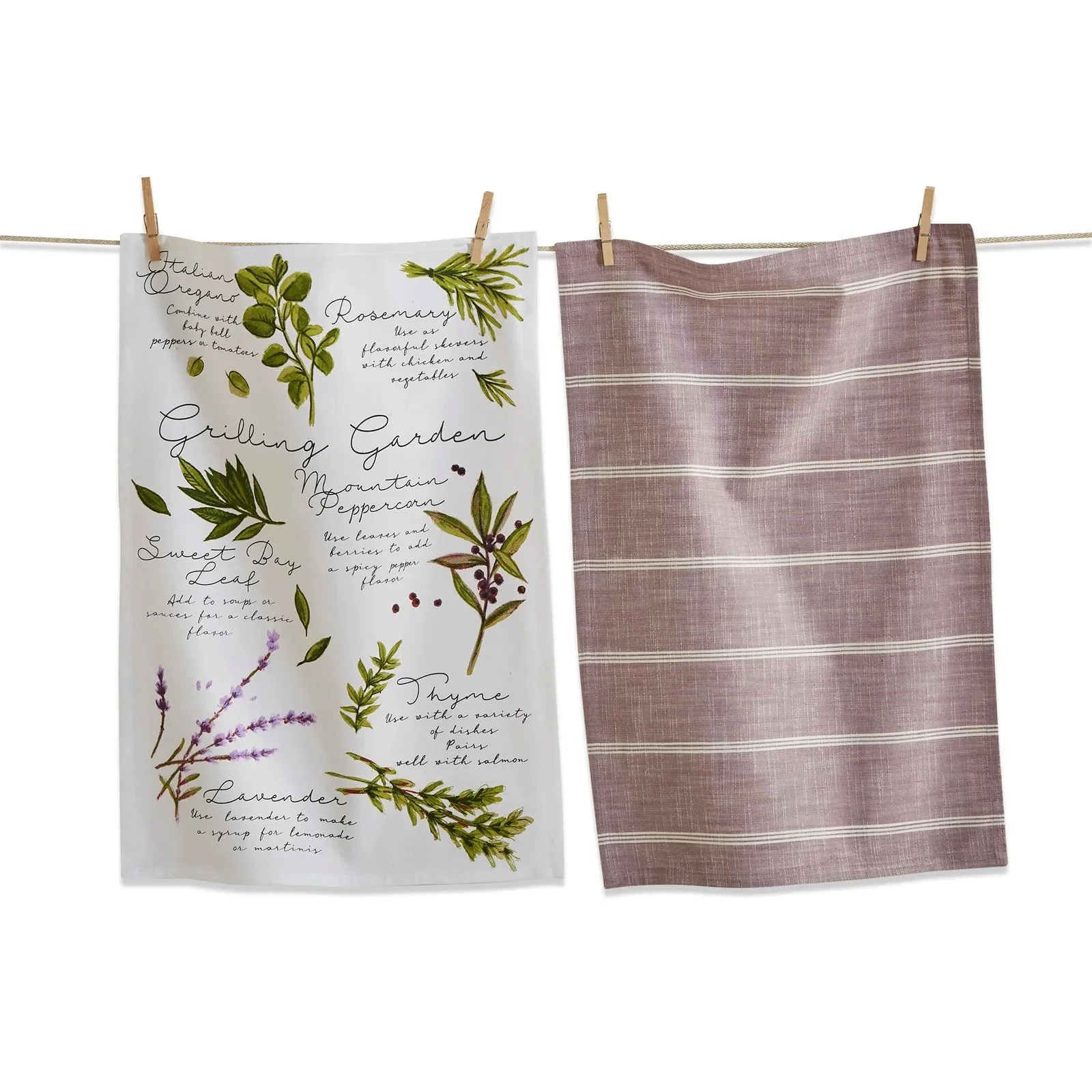 Grilling Garden Dishtowels, Set of 2