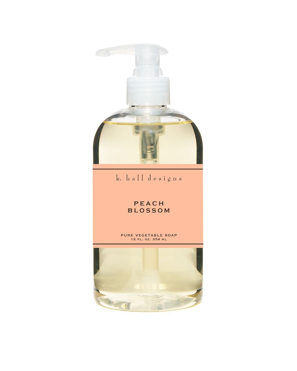K. Hall Peach Blossom Pure Vegetable Liquid Hand Soap