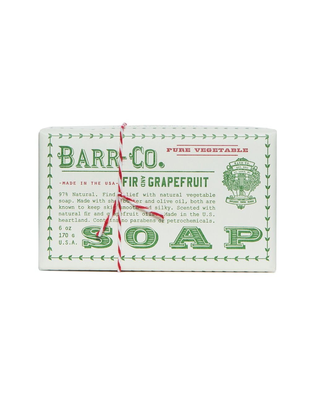 Barr-Co. Fir and Grapefruit Triple Milled Bar Soap