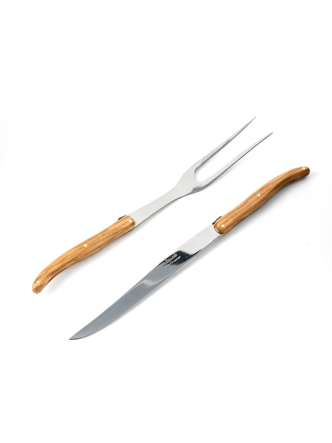 Laguiole Olive Wood Carving Set — Paradigm Texas