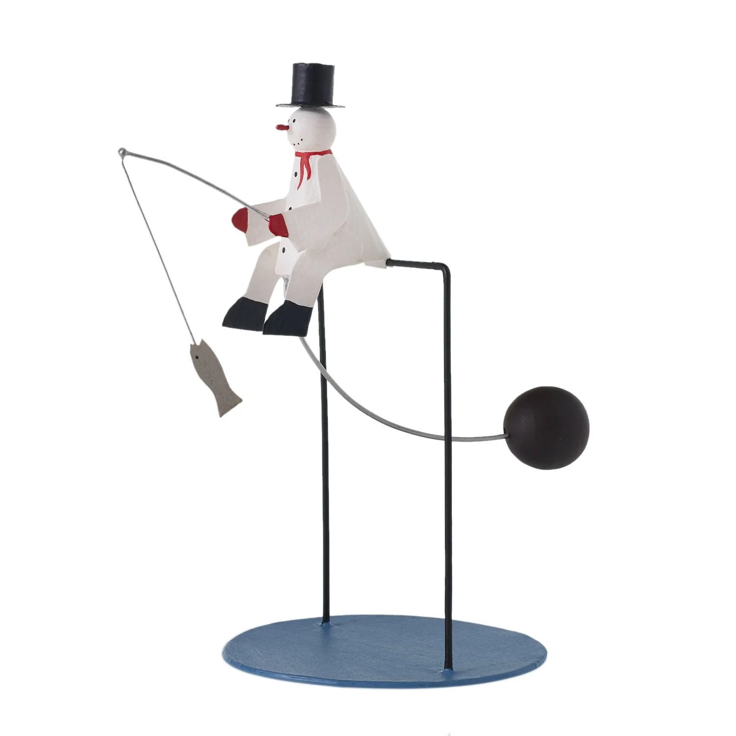 Snowman Fishing Decor