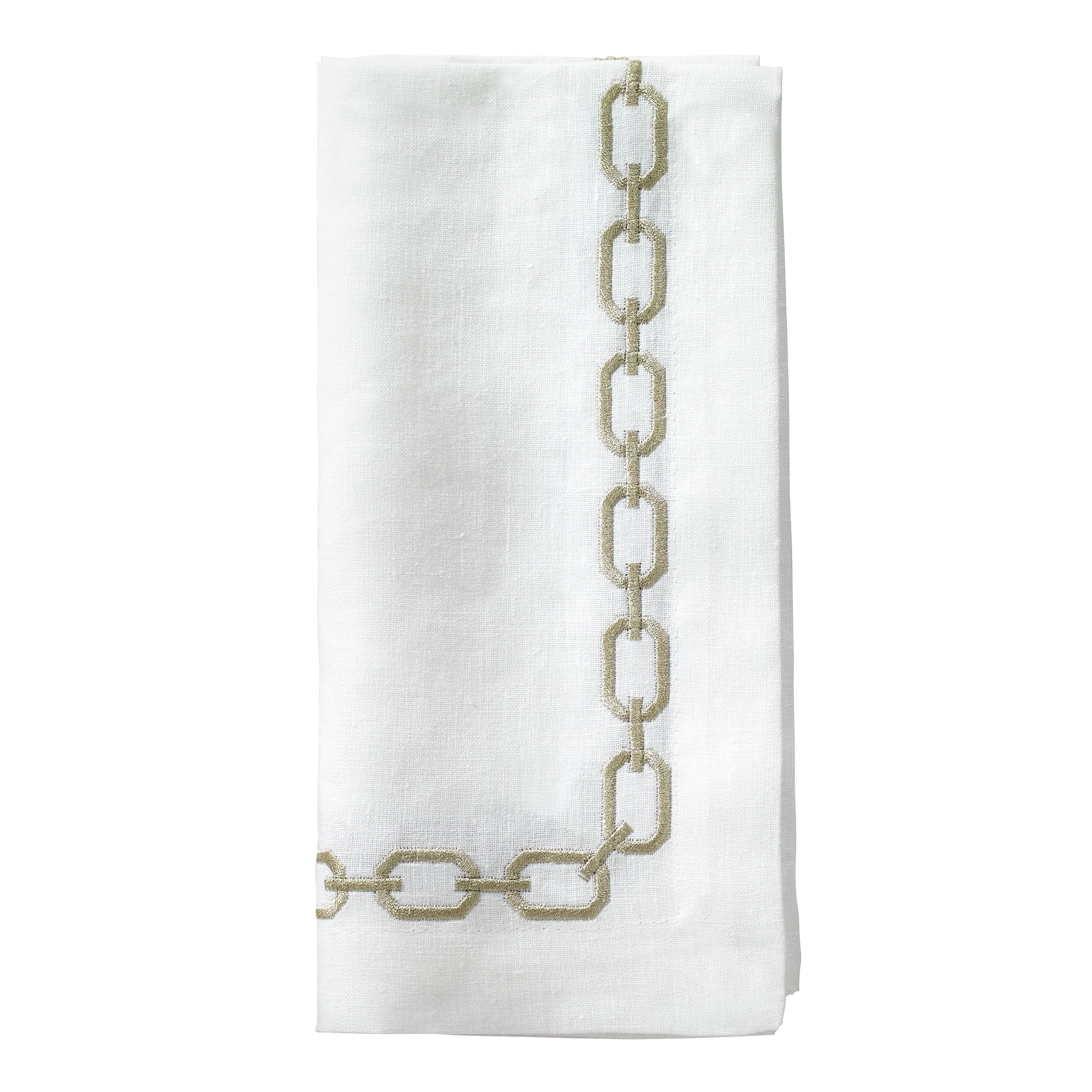 Bodrum Chains Napkin, Gold - Set of 4