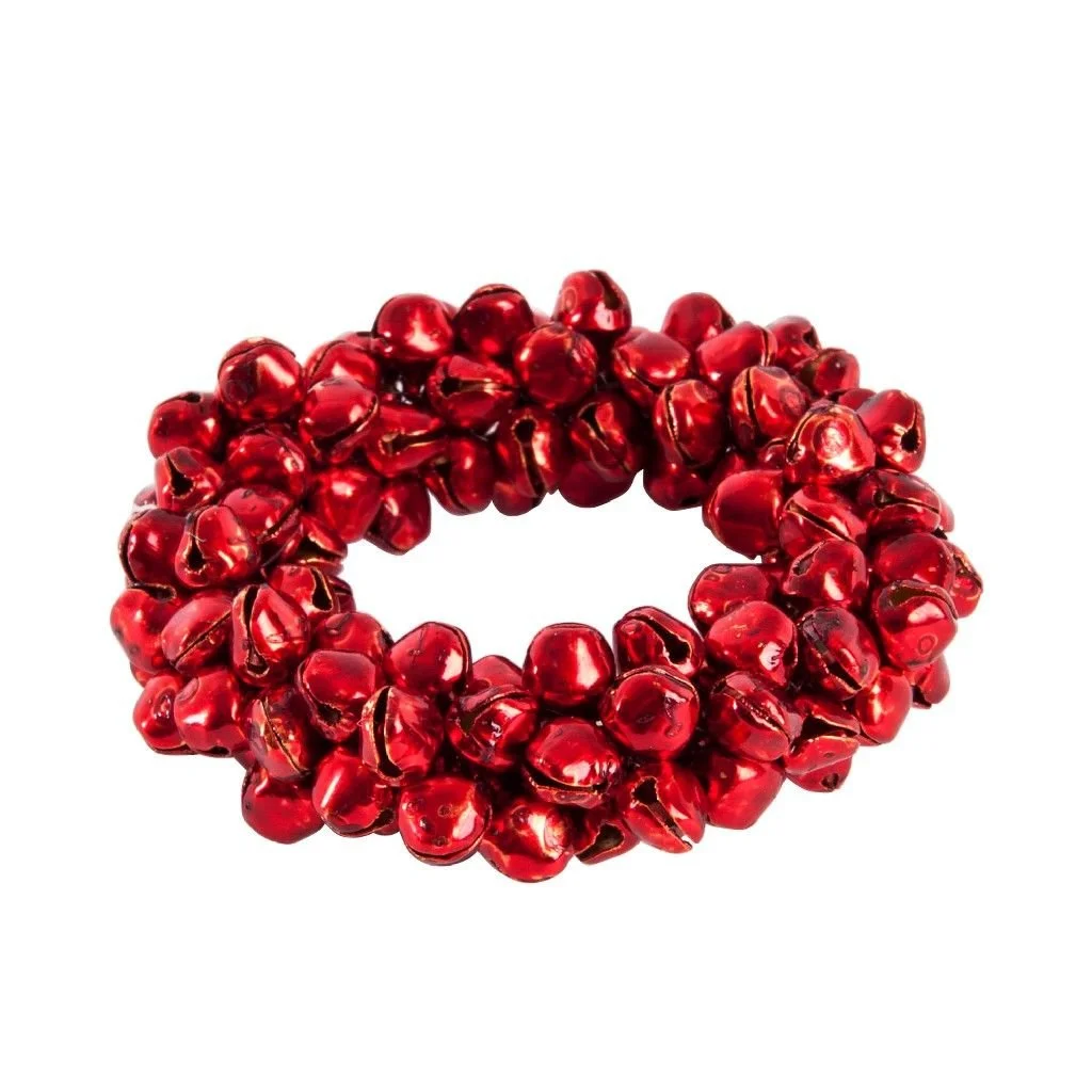Jingle Bell Napkin Rings - Set/4, 2 Colors
