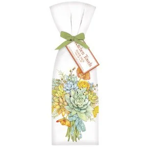 Succulent Bouquet Tea Towel, Set of 2