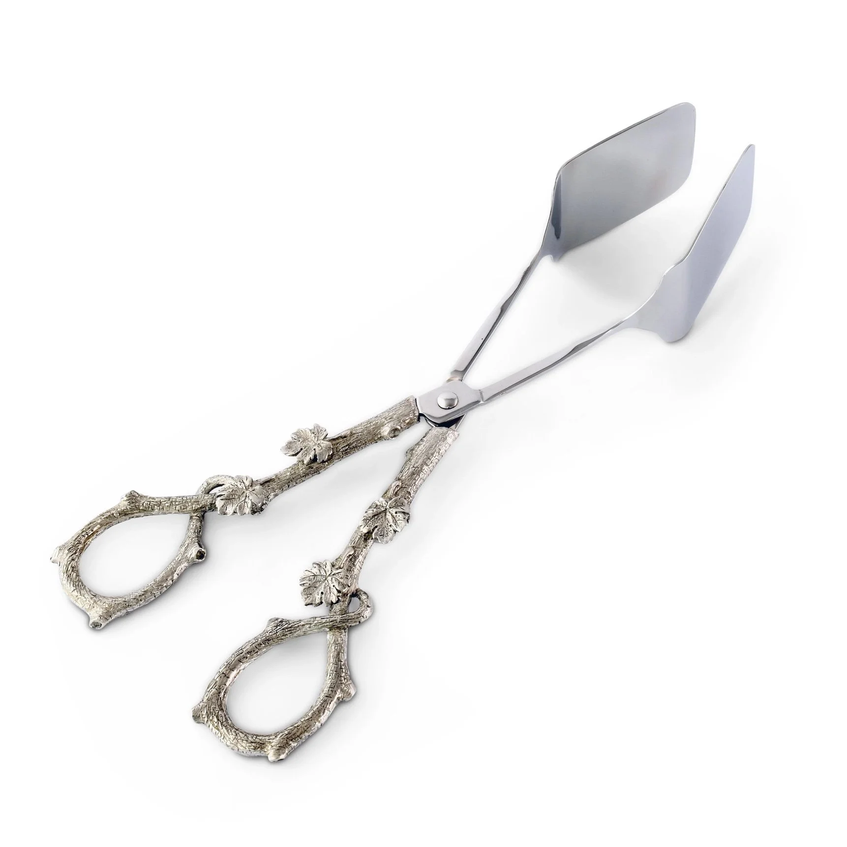 Pewter Oak Leaf Tongs