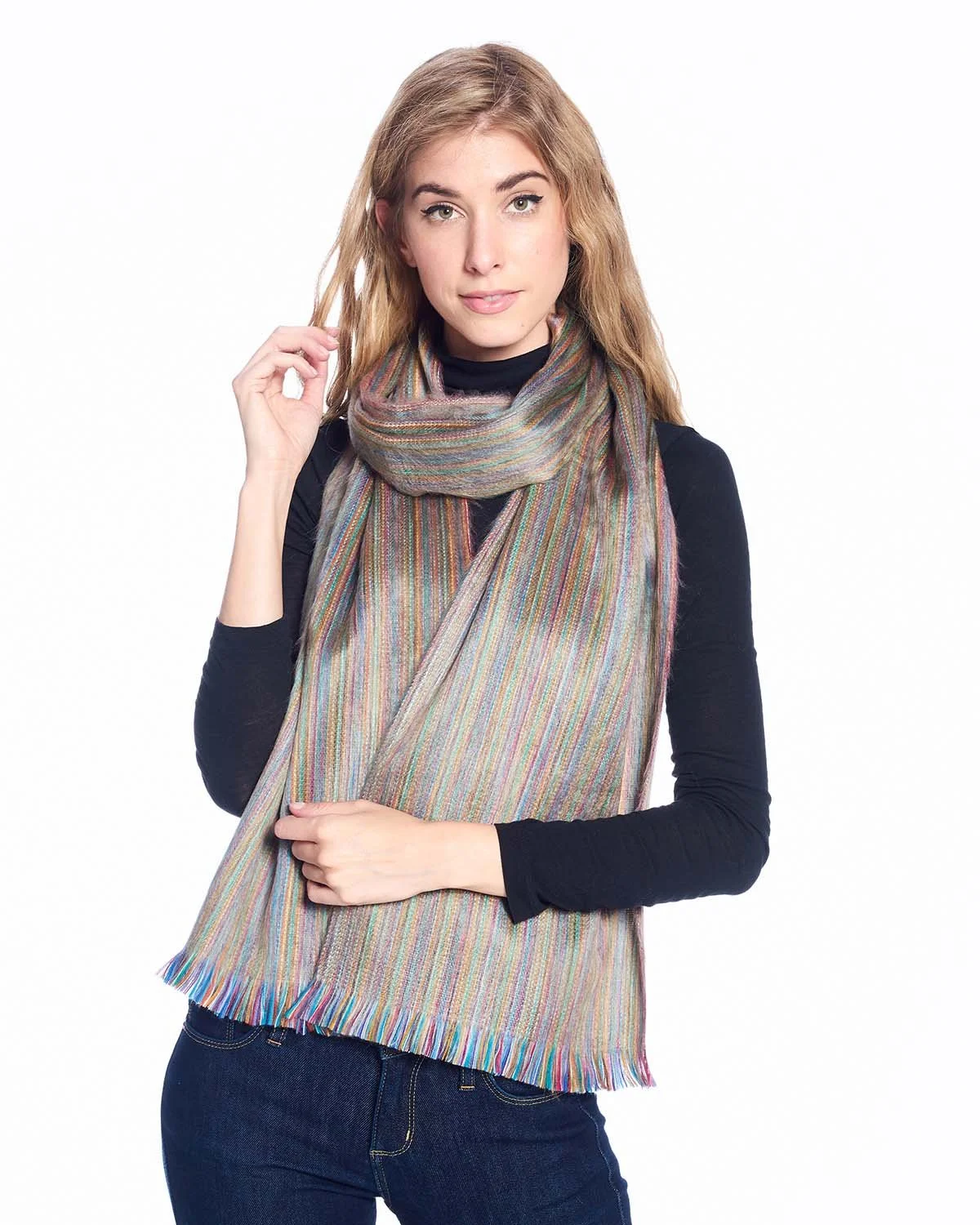 Alpaca Scarf, Champagne