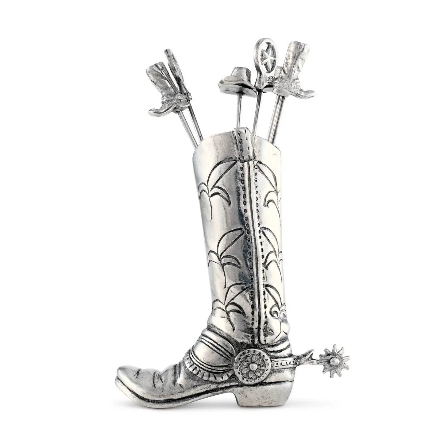Pewter Cowboy Boot Pick Set