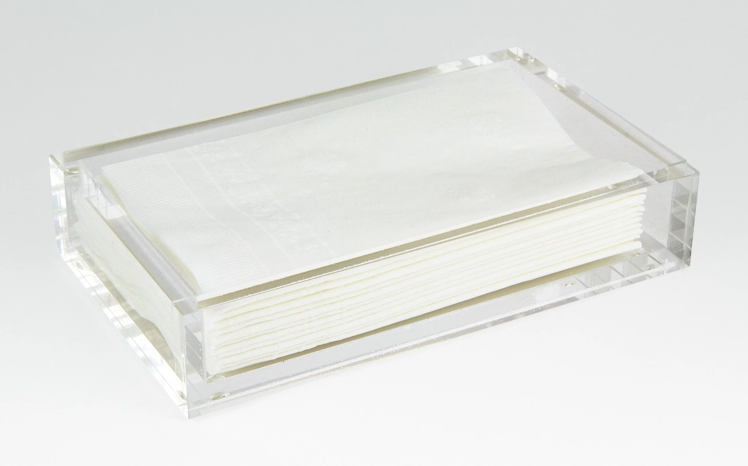 Clear Lucite Guest Towel Holder