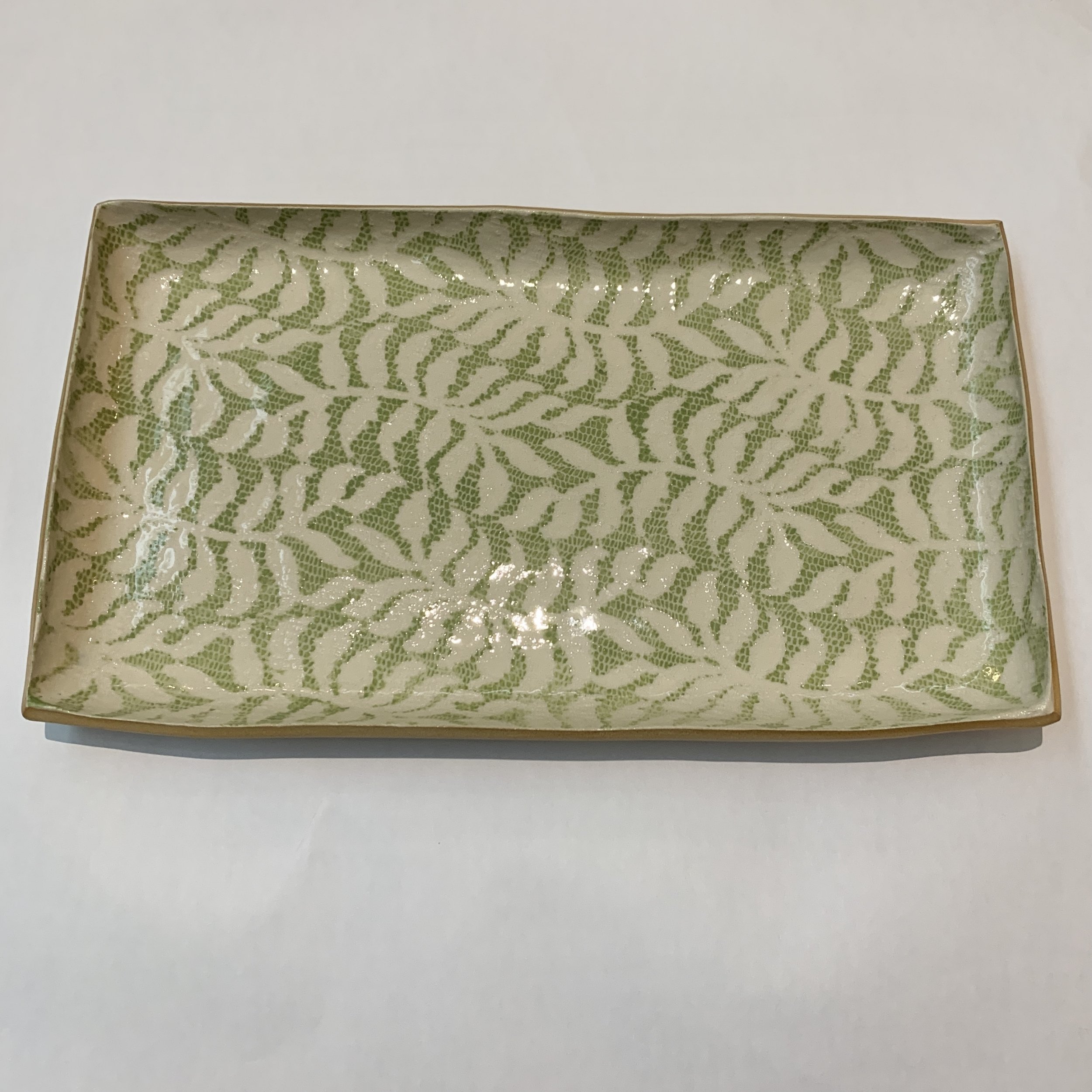 Terrafirma Fern Small Stacking Tray, Citrus