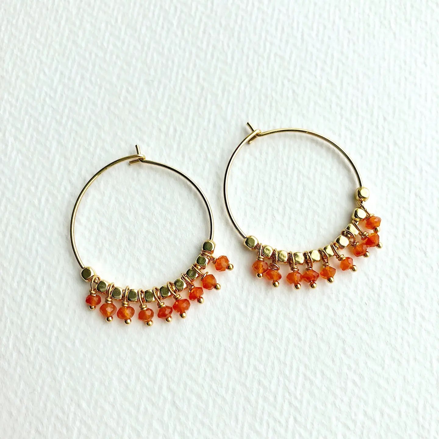 Gold Carnelian Hoops.jpeg