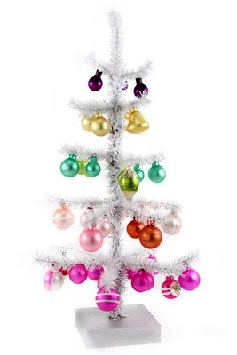 Decorated Tinsel Tree Small