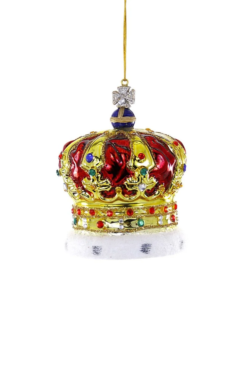 Royal Crown Glass Ornament