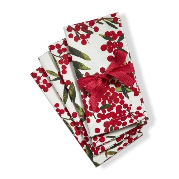 Winter Sprig Napkins, Set of 4